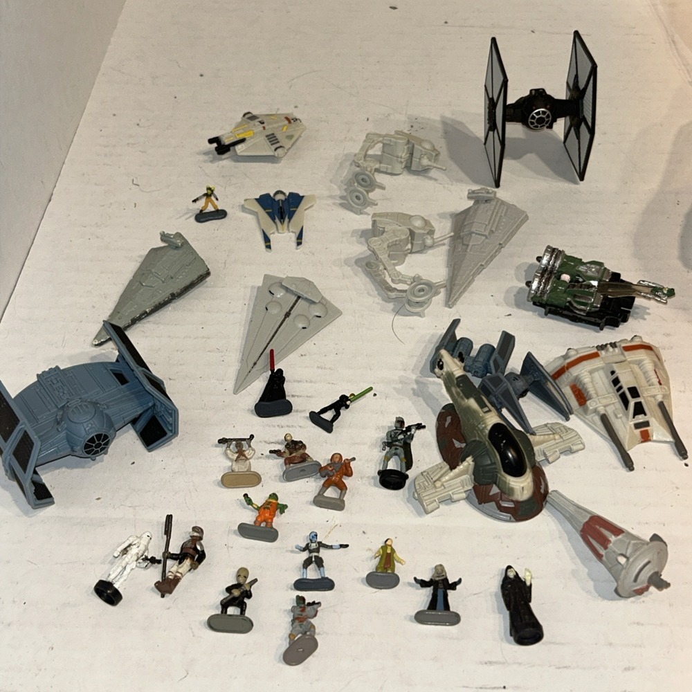 Star Wars Plastic Micro Machines Vehicle Ships & Figures Lot B3